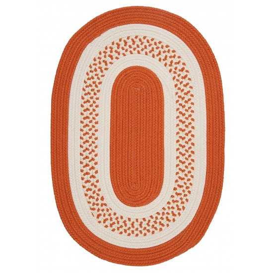 Colonial Mills Rug Crescent Orange Runner (Oval)