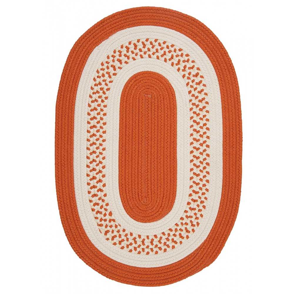 Colonial Mills Rug Crescent Orange Runner (Oval)