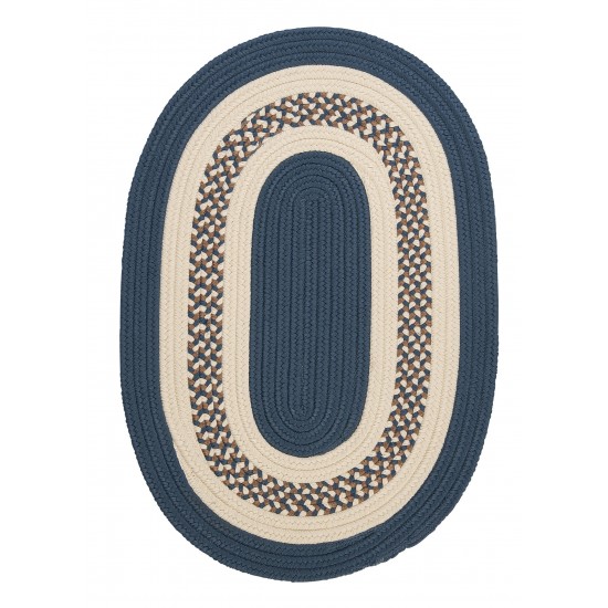 Colonial Mills Rug Crescent Lake Blue Runner (Oval)