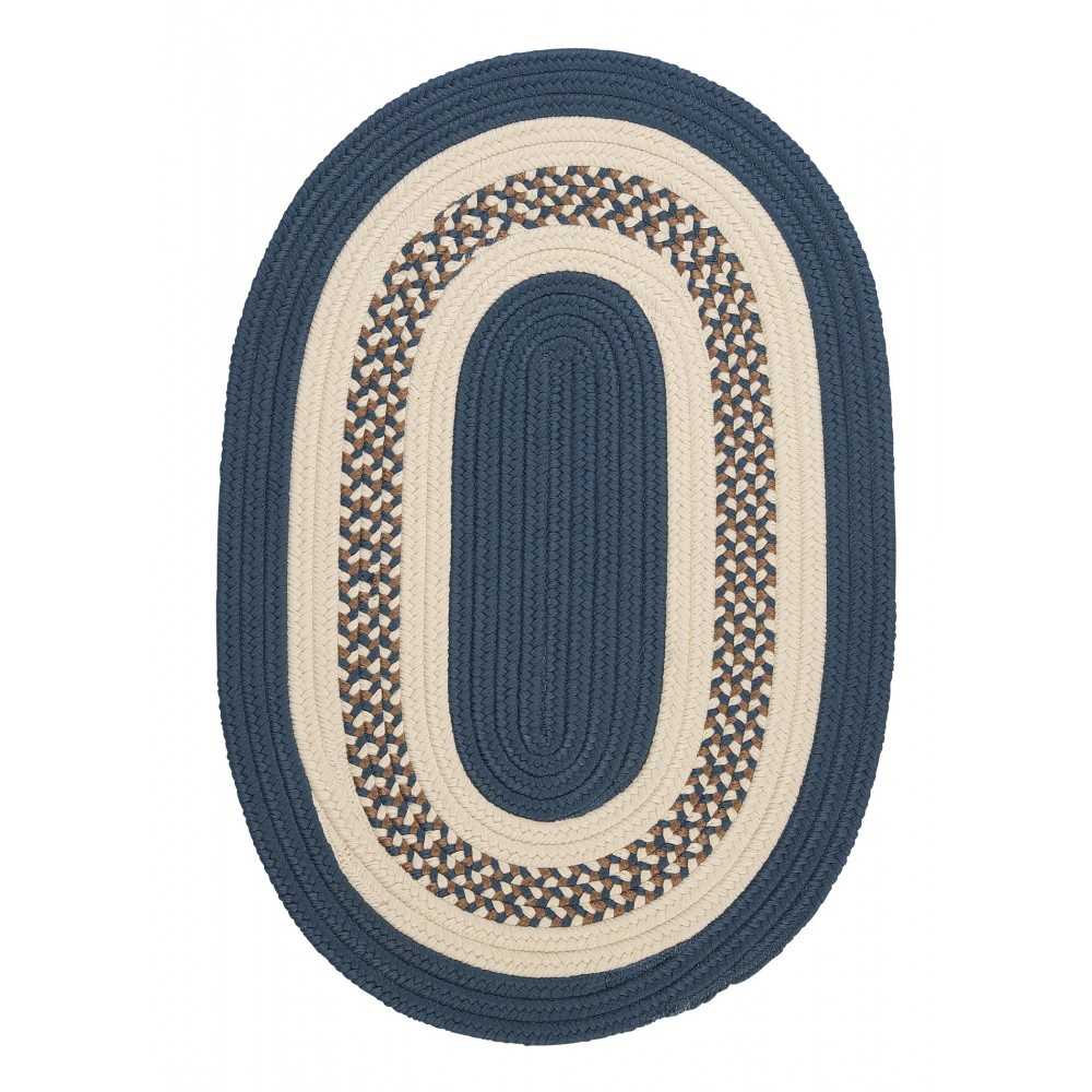 Colonial Mills Rug Crescent Lake Blue Runner (Oval)