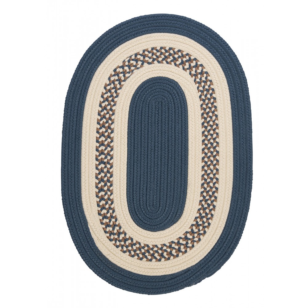 Colonial Mills Rug Crescent Lake Blue Oval