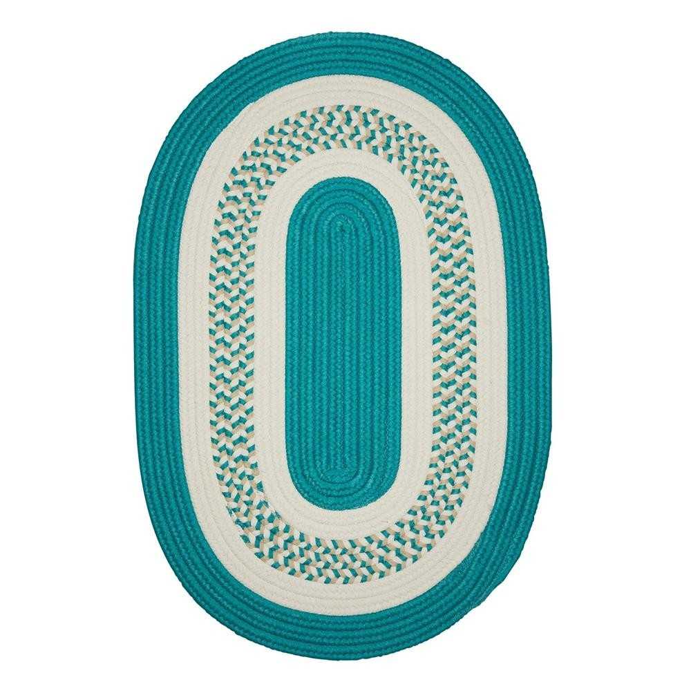 Colonial Mills Rug Crescent Teal Runner (Oval)