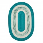 Colonial Mills Rug Crescent Teal Runner (Oval)