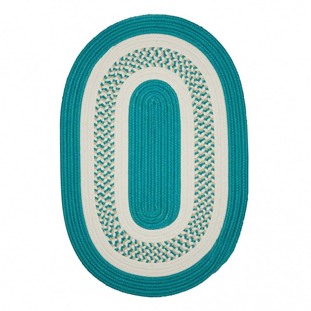 Colonial Mills Rug Crescent Teal Round