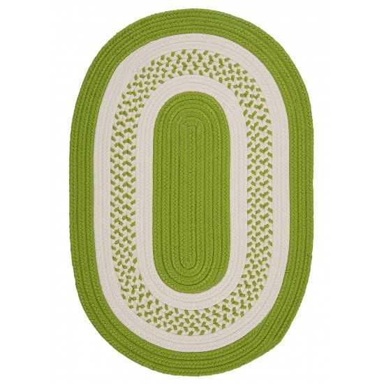 Colonial Mills Rug Crescent Bright Green Runner (Oval)