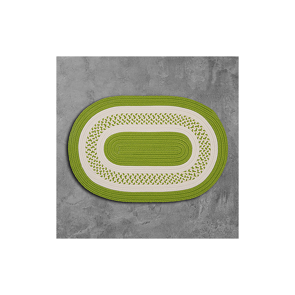 Colonial Mills Rug Crescent Bright Green Runner (Oval)