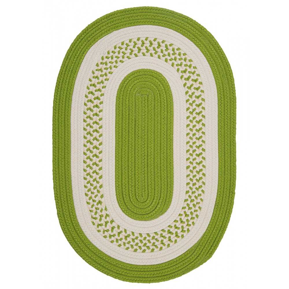 Colonial Mills Rug Crescent Bright Green Runner (Oval)