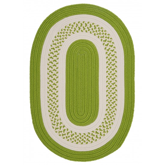 Colonial Mills Rug Crescent Bright Green Runner (Oval)