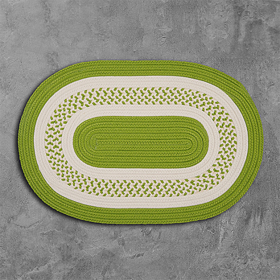 Colonial Mills Rug Crescent Bright Green Runner (Oval)