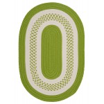 Colonial Mills Rug Crescent Bright Green Oval