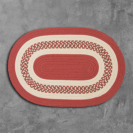 Colonial Mills Rug Crescent Terracotta Runner (Oval)