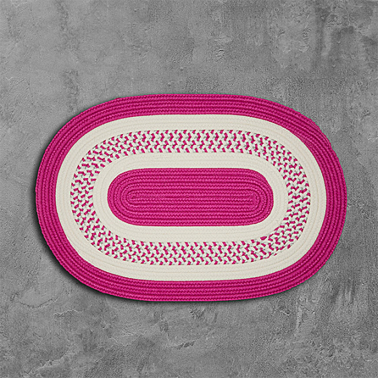 Colonial Mills Rug Crescent Magenta Runner (Oval)