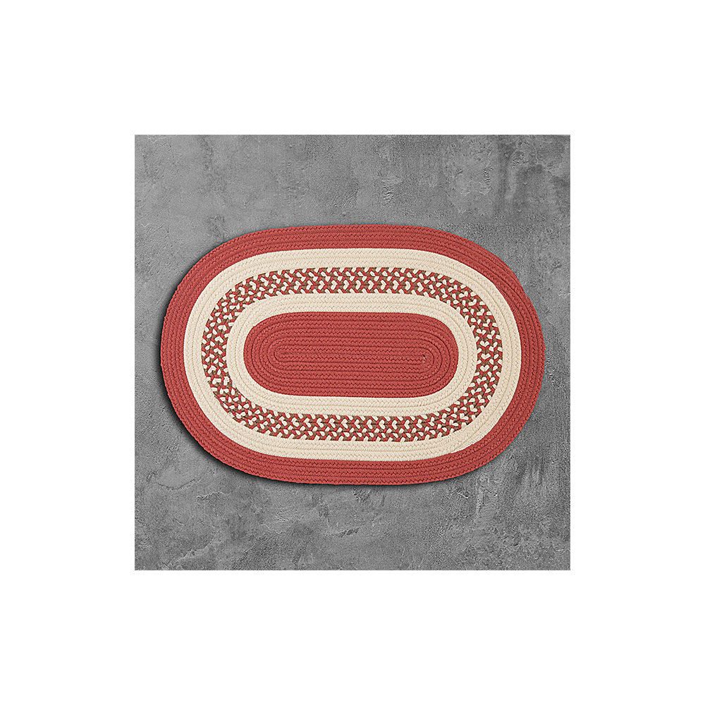 Colonial Mills Rug Crescent Terracotta Oval