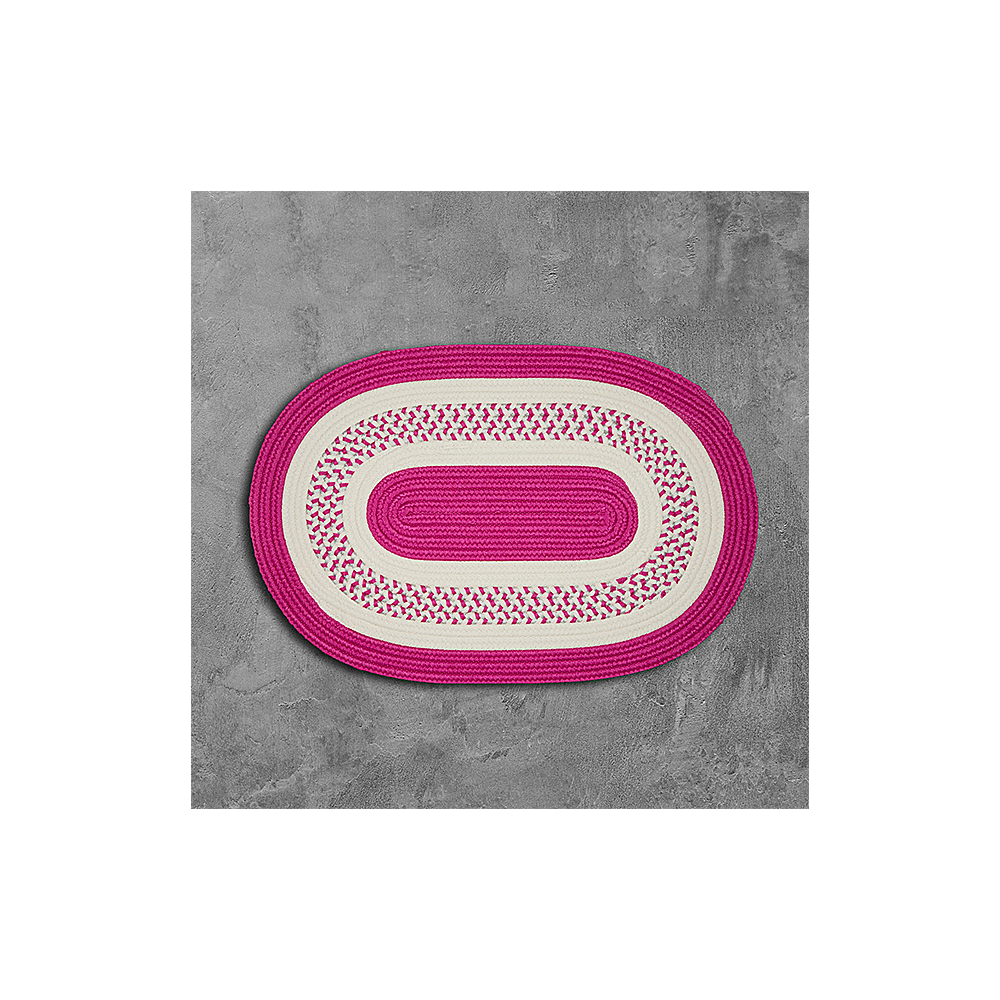 Colonial Mills Rug Crescent Magenta Oval