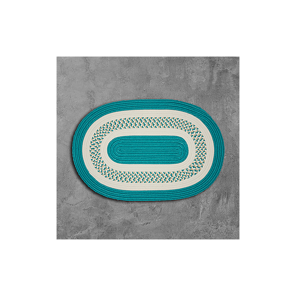 Colonial Mills Rug Crescent Teal Oval