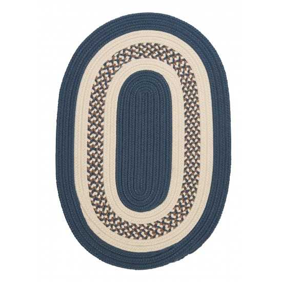 Colonial Mills Rug Crescent Lake Blue Round