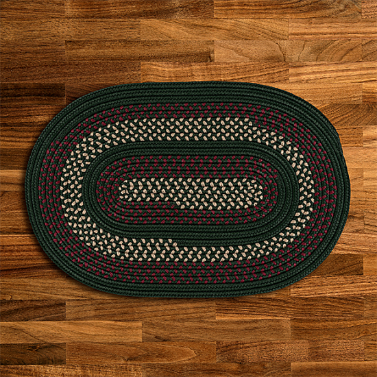 Colonial Mills Rug Deerfield Hunter Green Runner (Oval)