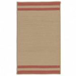 Colonial Mills Rug Denali End Stripe Brick Red Rectangle