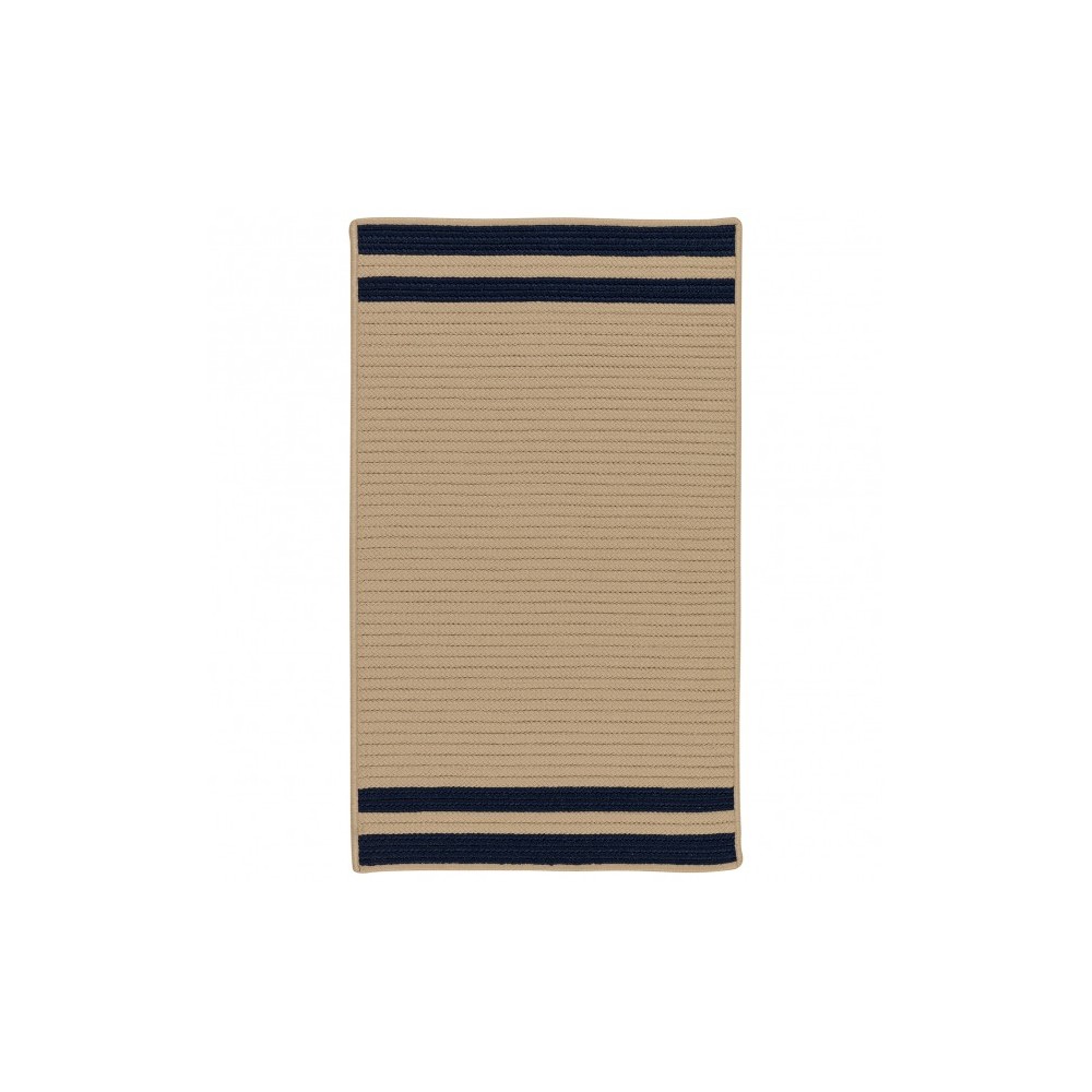 Colonial Mills Rug Denali End Stripe Navy Rectangle