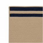 Colonial Mills Rug Denali End Stripe Navy Rectangle