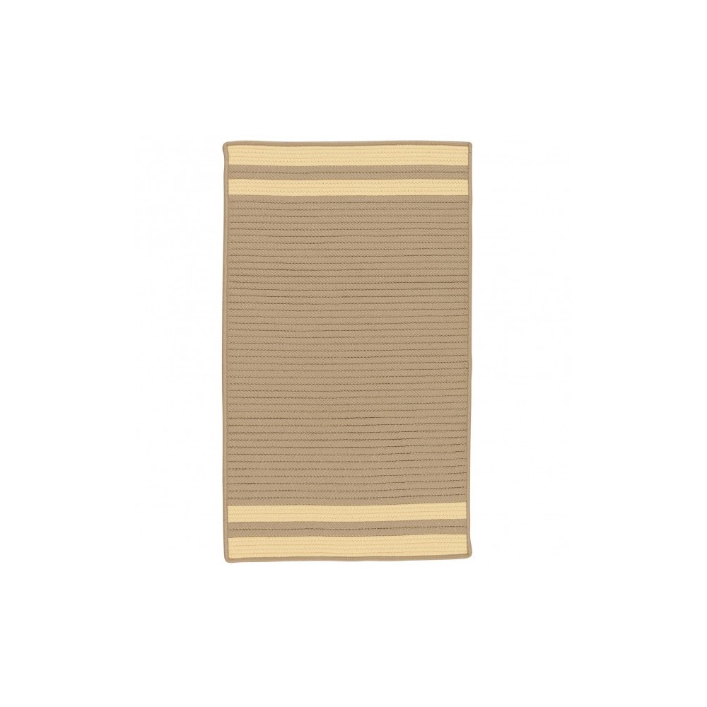 Colonial Mills Rug Denali End Stripe Yellow Rectangle