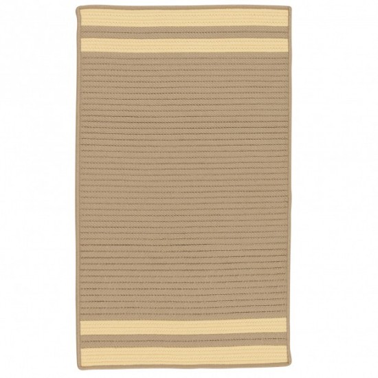 Colonial Mills Rug Denali End Stripe Yellow Rectangle