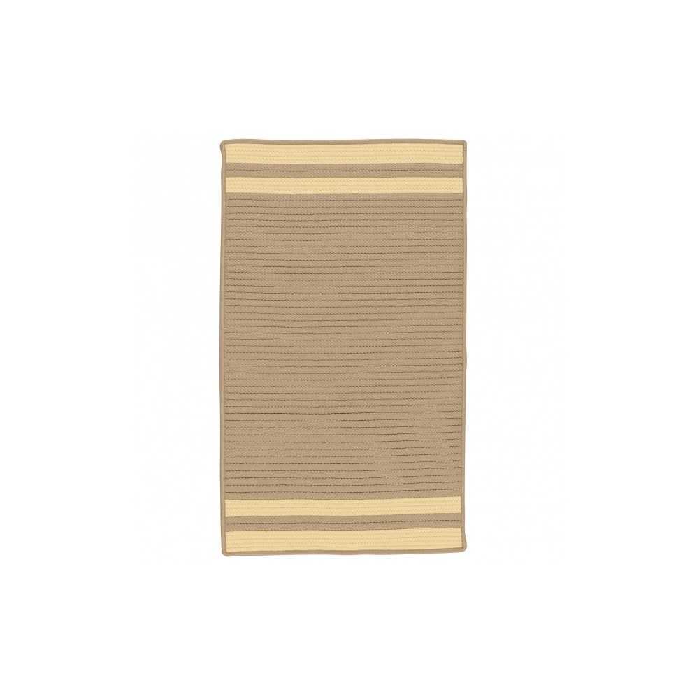 Colonial Mills Rug Denali End Stripe Yellow Rectangle