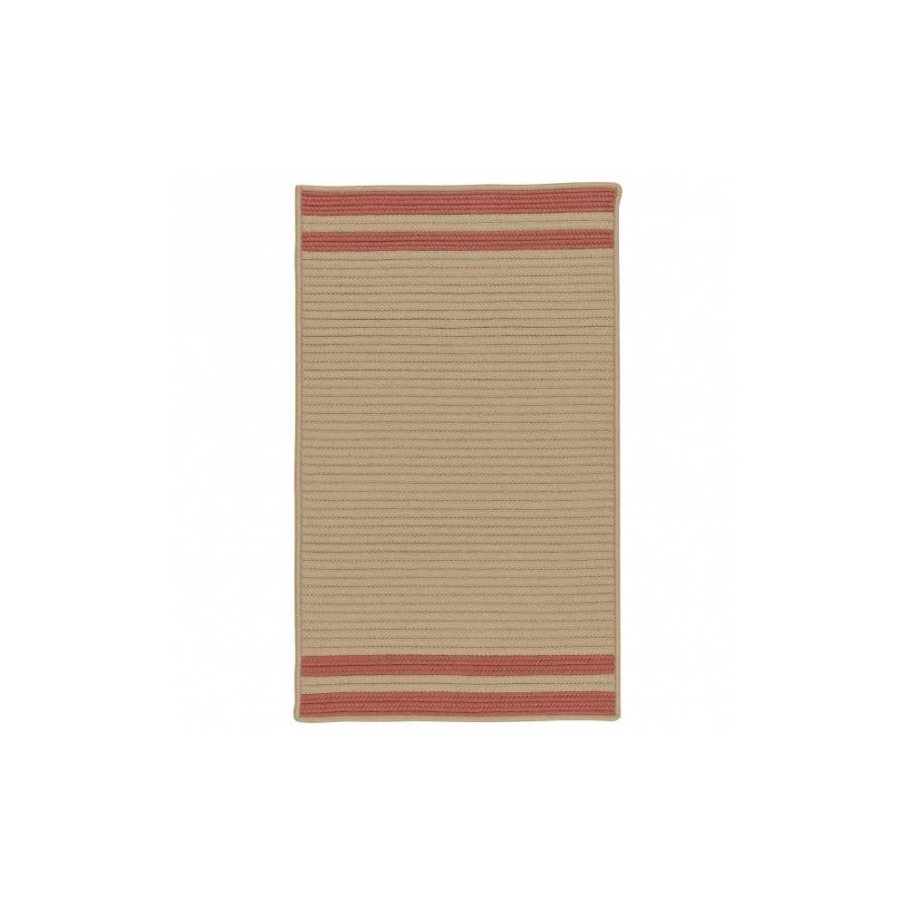 Colonial Mills Rug Denali End Stripe Brick Red Rectangle