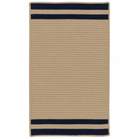 Colonial Mills Rug Denali End Stripe Navy Rectangle