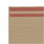 Colonial Mills Rug Denali End Stripe Brick Red Rectangle