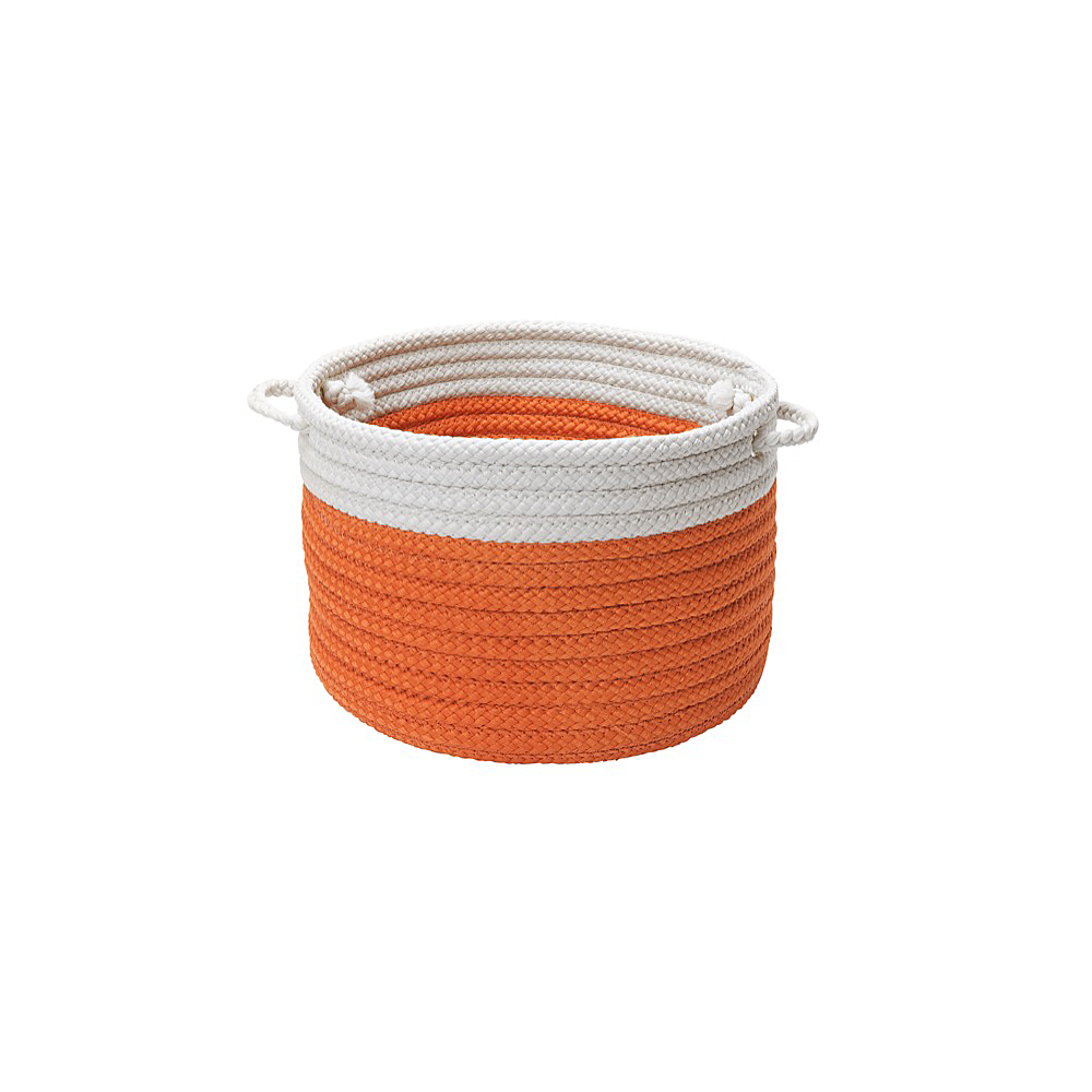 Colonial Mills Basket Dipped Indoor/Outdoor Basket Orange Round