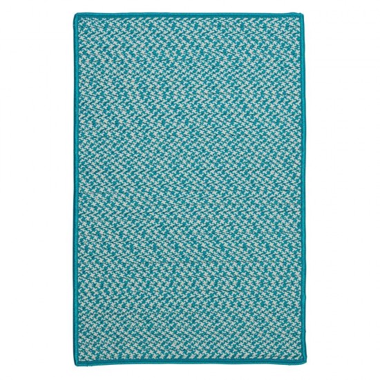 Colonial Mills Dog Bone Rug Dog Bone Houndstooth Bright Turquoise Dog Bone