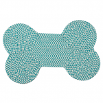 Colonial Mills Dog Bone Rug Dog Bone Houndstooth Bright Turquoise Dog Bone