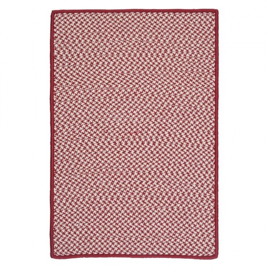 Colonial Mills Dog Bone Rug Dog Bone Houndstooth Bright Sangria Dog Bone