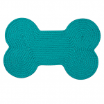 Colonial Mills Dog Bone Rug Dog Bone Solid Turquoise Dog Bone