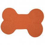 Colonial Mills Dog Bone Rug Dog Bone Solid Orange Dog Bone