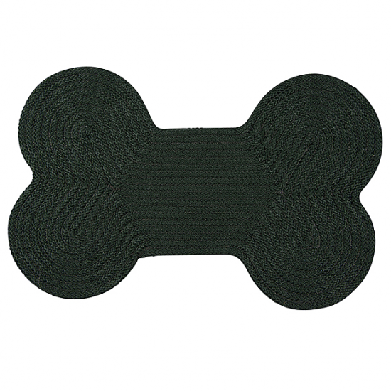 Colonial Mills Dog Bone Rug Dog Bone Solid Dark Green Dog Bone