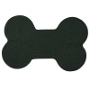 Colonial Mills Dog Bone Rug Dog Bone Solid Dark Green Dog Bone