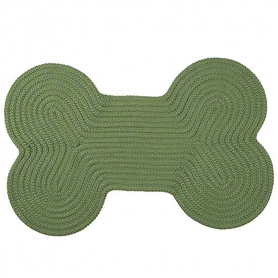 Colonial Mills Dog Bone Rug Dog Bone Solid Moss Green Dog Bone