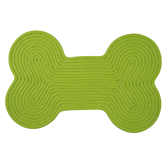 Colonial Mills Dog Bone Rug Dog Bone Solid Bright Green Dog Bone