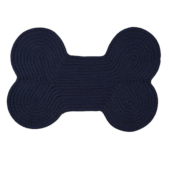 Colonial Mills Dog Bone Rug Dog Bone Solid Navy Dog Bone