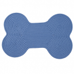 Colonial Mills Dog Bone Rug Dog Bone Solid Blue Ice Dog Bone