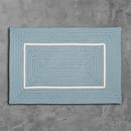 Colonial Mills Rug Doodle Edge Light Blue Rectangle