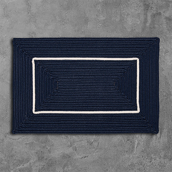 Colonial Mills Rug Doodle Edge Navy Rectangle