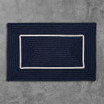 Colonial Mills Rug Doodle Edge Navy Rectangle