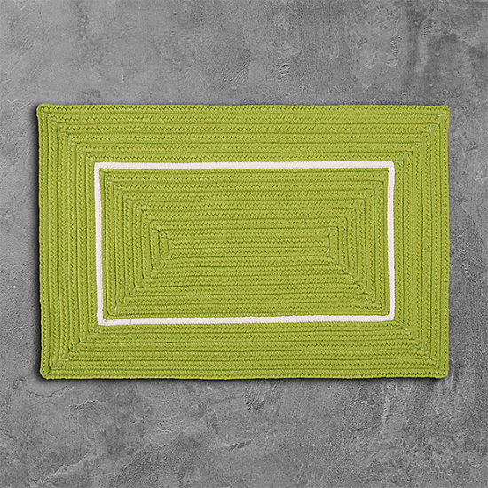 Colonial Mills Rug Doodle Edge Bright Green Rectangle