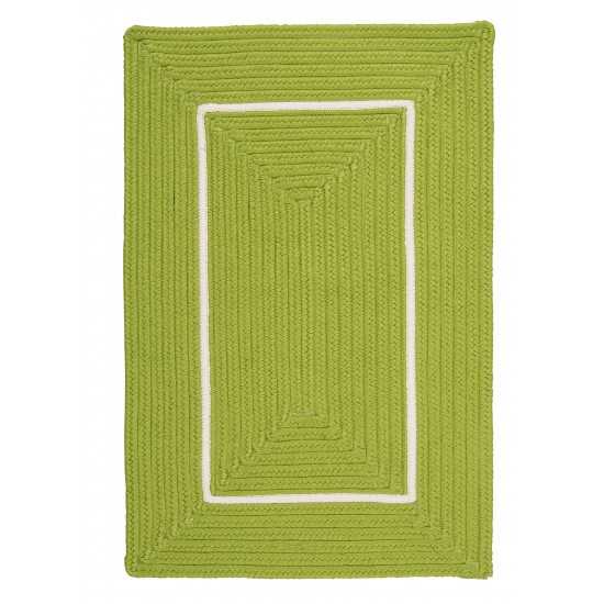 Colonial Mills Rug Doodle Edge Bright Green Rectangle