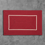 Colonial Mills Rug Doodle Edge Red Rectangle