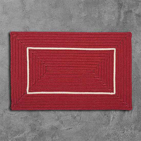 Colonial Mills Rug Doodle Edge Red Rectangle