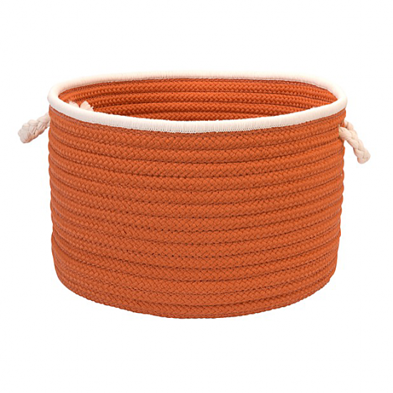 Colonial Mills Basket Doodle Edge Orange Round